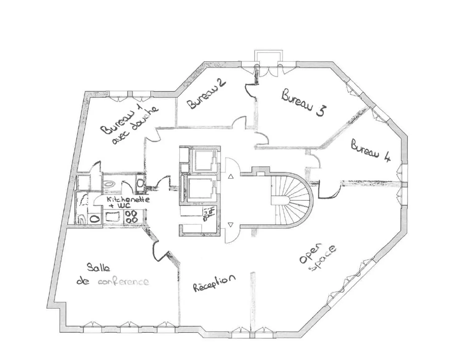Büros von ca. 252m² im 3. Stock - Foto 6 von 6