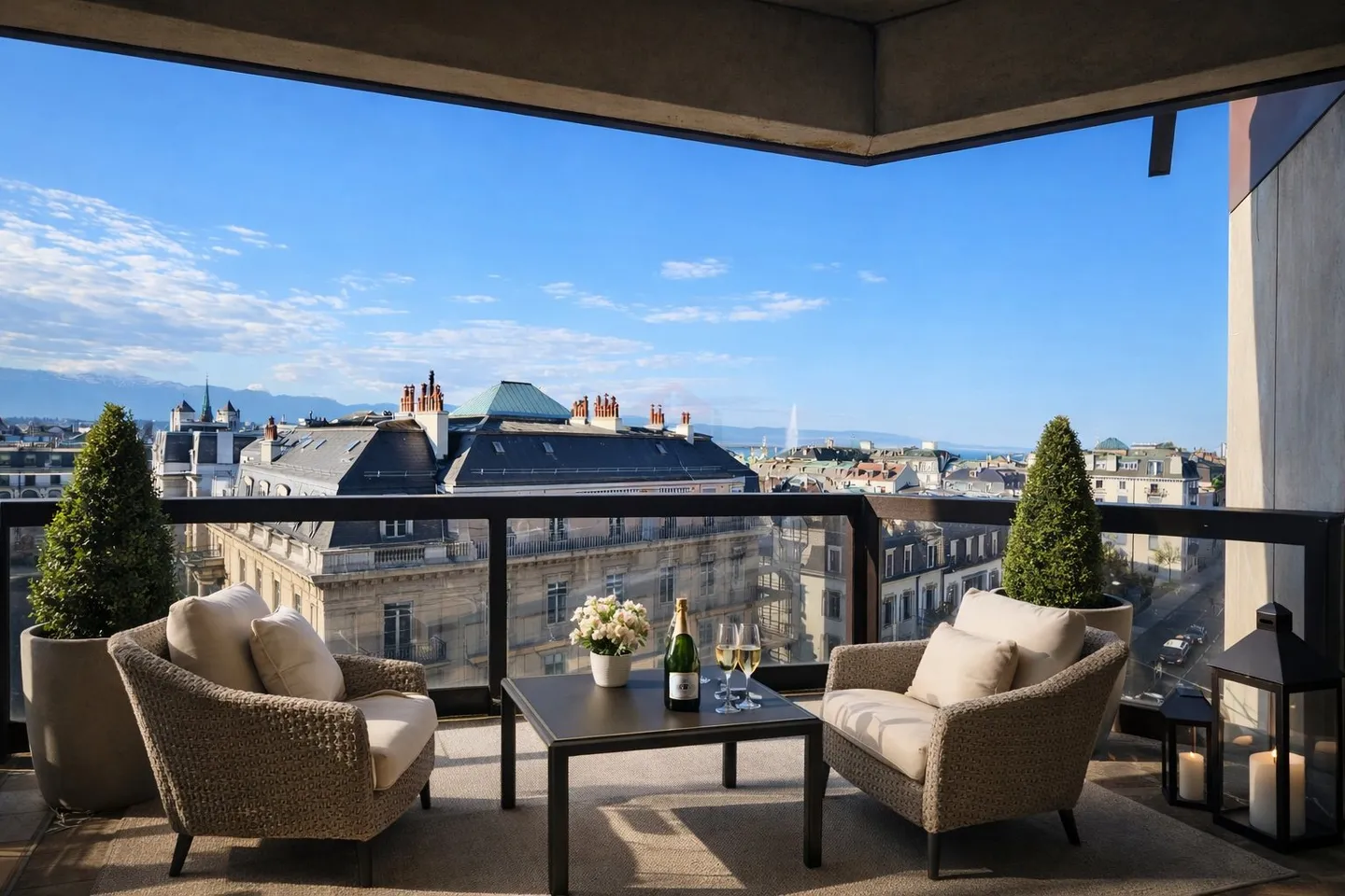 Exceptional apartment in Champel with panoramic view of Geneva - Photo 2 of 10