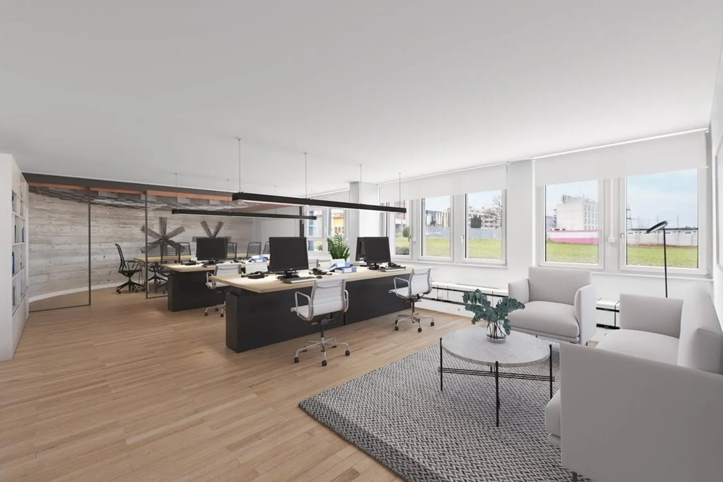 Bureaux à louer - env. 273 m2 à proximité de l'aéroport - Photo 2 sur 7