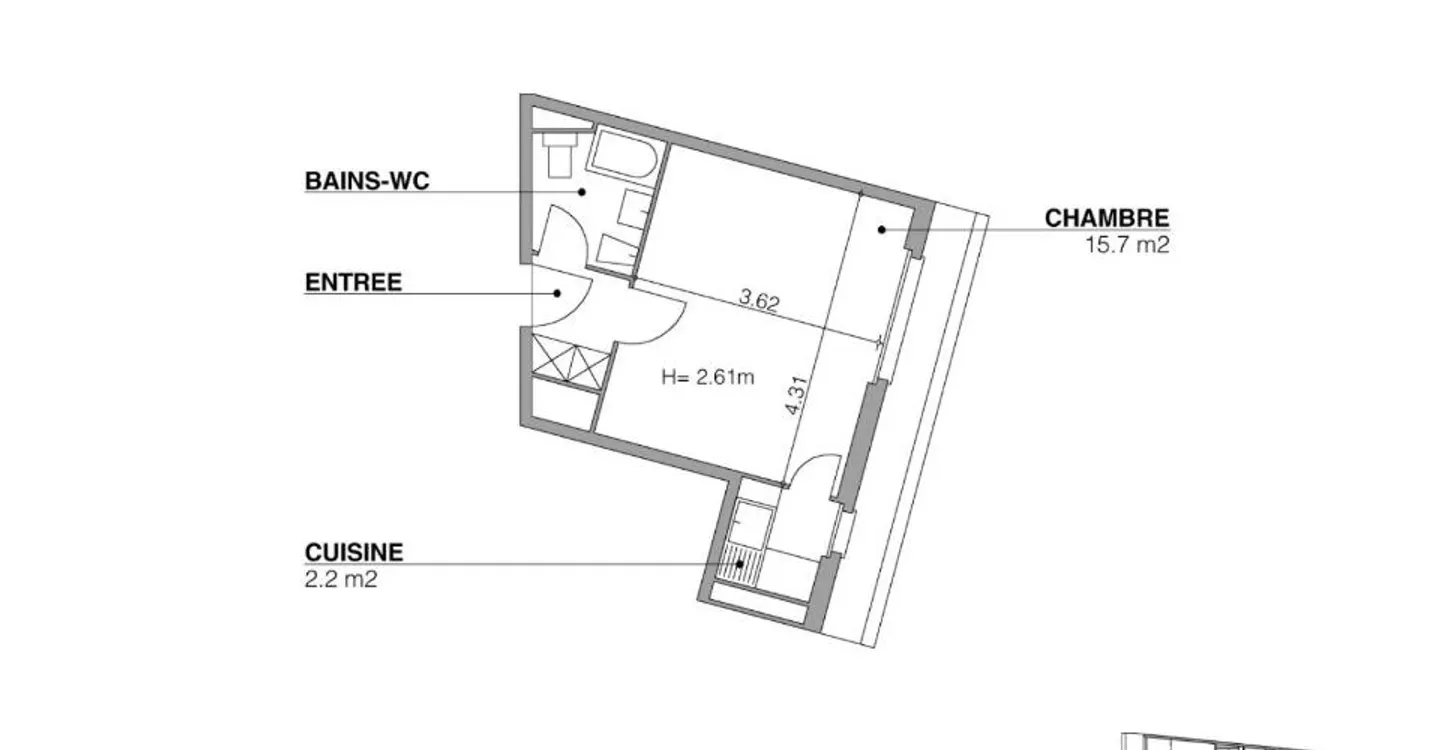 Cozy Studio with Kitchenette - Photo 5 of 5