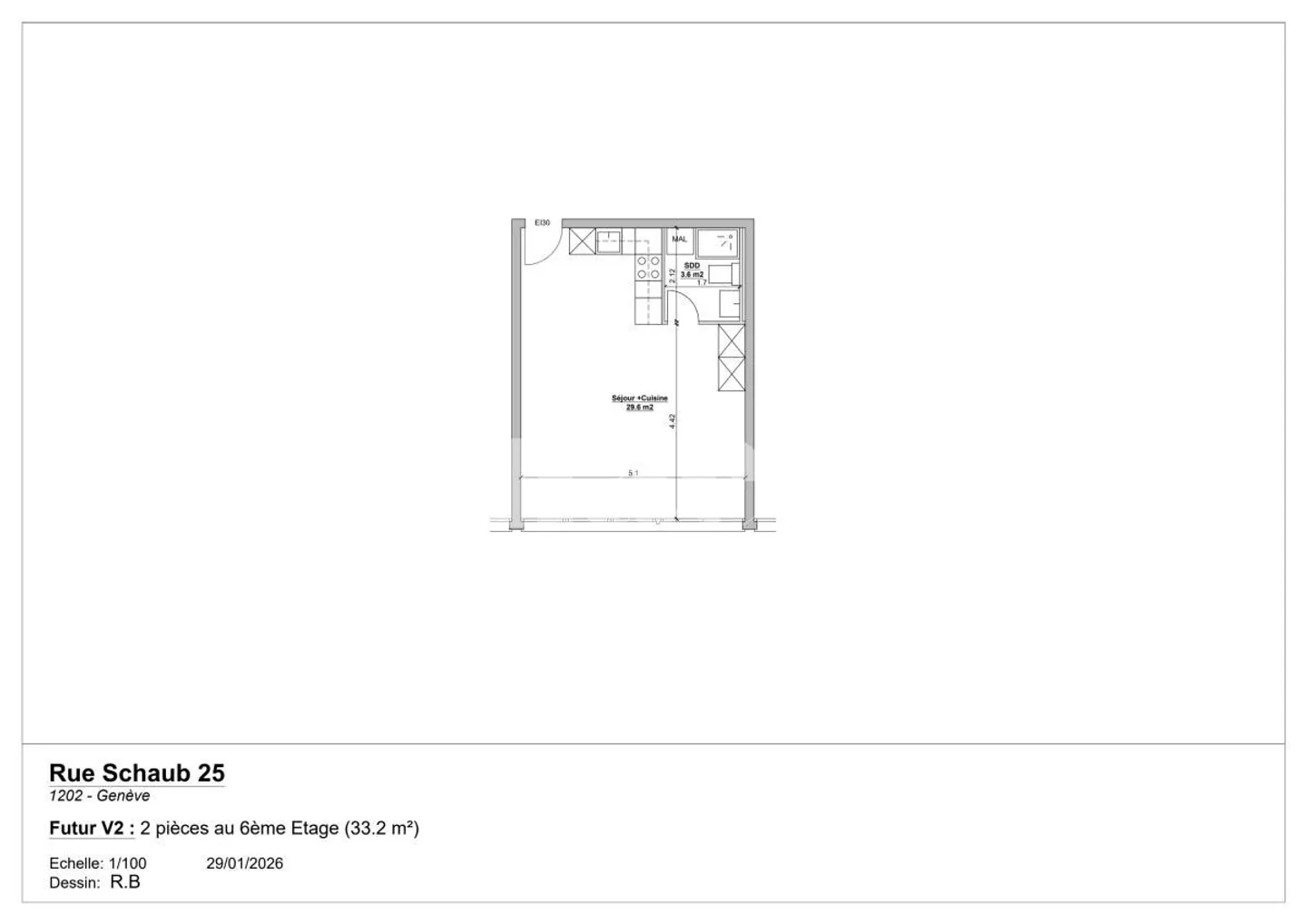 Appartamento bilocale vicino al quartiere Servette - Foto 3 di 3