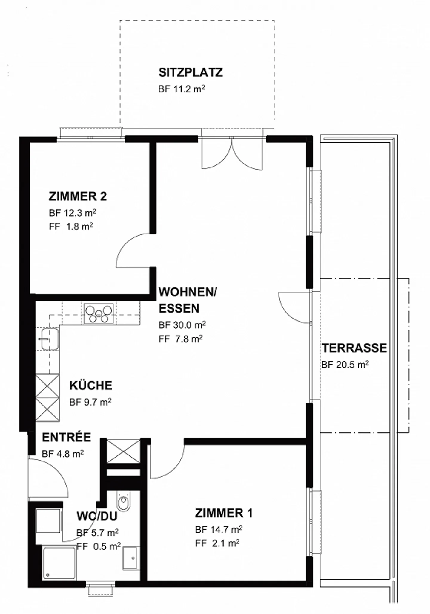 Great 3.5 Room Apartment - Garden Apartment with Idyllic Seating Area - Photo 12 of 12