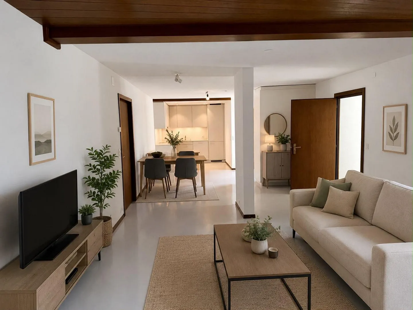 Première occupation loft de style 3.5 pièces (105 m2) avec piscine, jardin et vue panoramique - Photo 14 sur 23