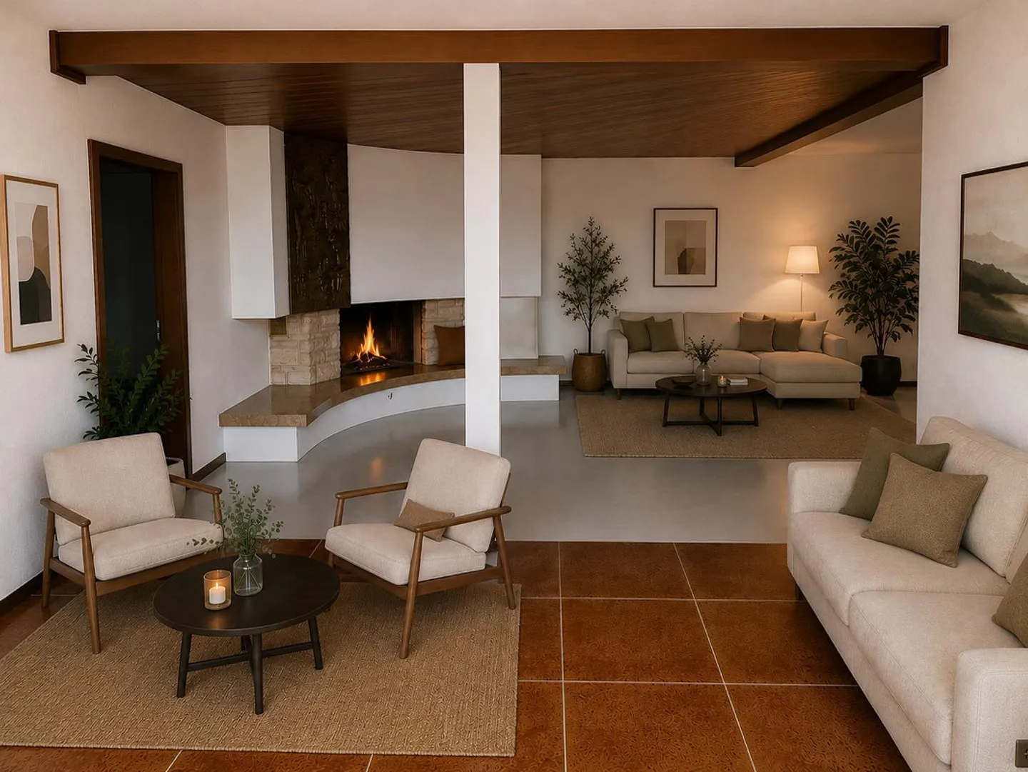Première occupation loft de style 3.5 pièces (105 m2) avec piscine, jardin et vue panoramique - Photo 16 sur 23