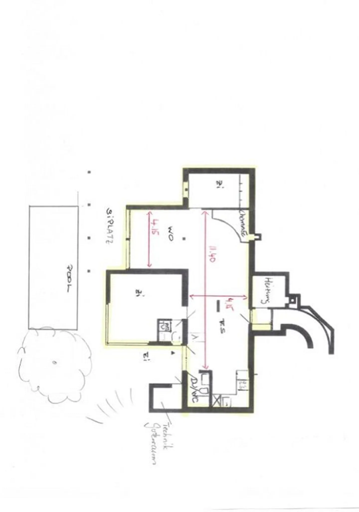 Première occupation loft de style 3.5 pièces (105 m2) avec piscine, jardin et vue panoramique - Photo 23 sur 23