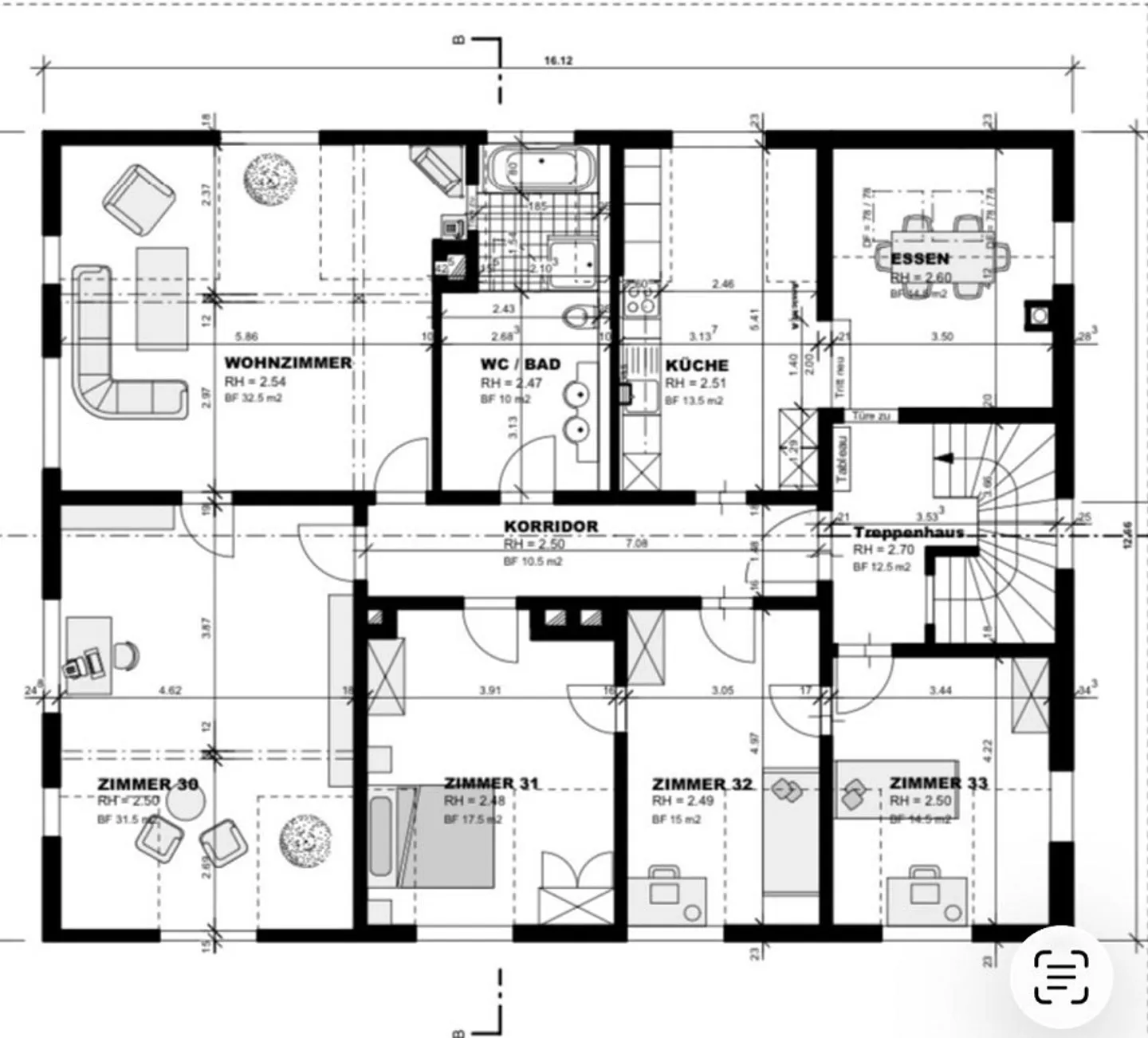 Geräumige 6-Zimmer-Wohnung in Thun - Foto 13 von 13