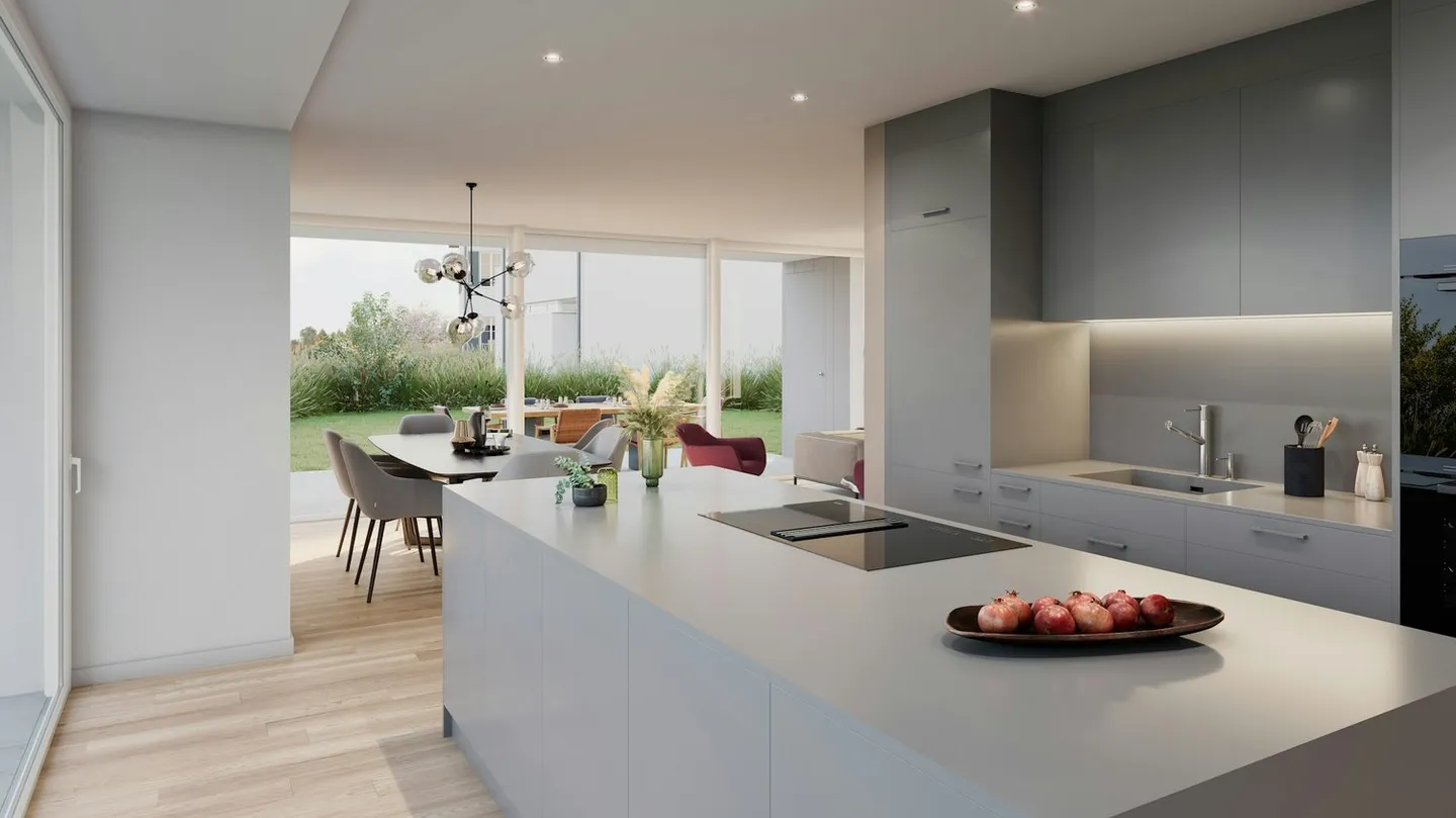 Casa bifamiliare MINERGIE direttamente alla stazione S e possibilità di acquisto - Foto 2 di 2