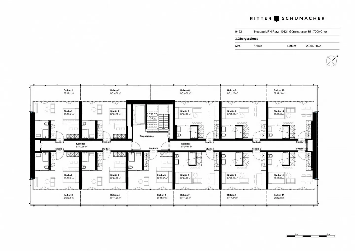 Chur - 1.5-room apartment - Photo 2 of 2