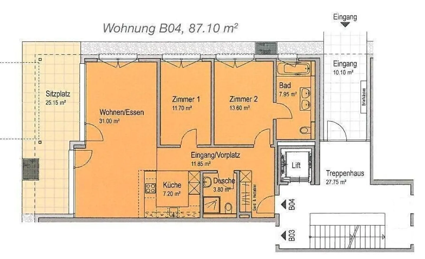 Modernes 3.5-Zimmer Appartement - Foto 10 von 10