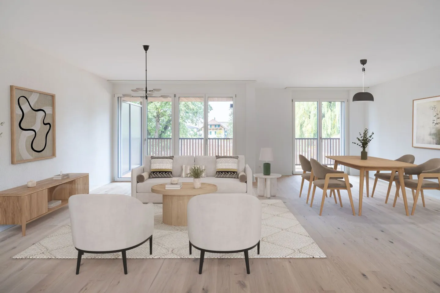 New building - stylish 4.5-room maisonette with 157 m² of living space in Zauggenried - Photo 7 of 19