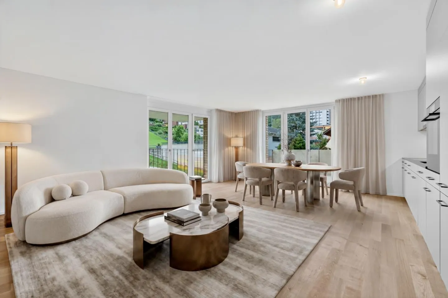Modern 4.5-room apartment in the new building project Matten Sarnen - Photo 3 of 12