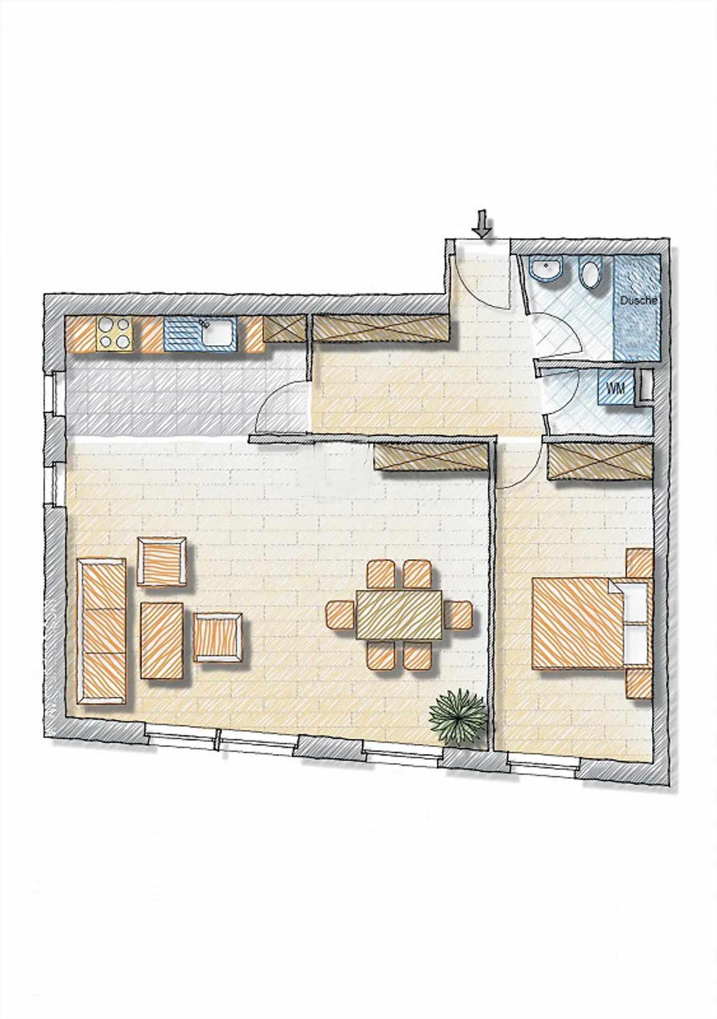 Charmante Gartenwohnung in der Altstadt - Foto 10 von 10