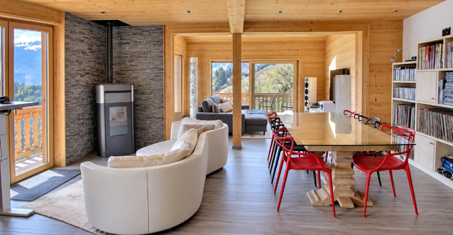 Wunderschönes Chalet mit freiem Blick auf die Dents-du-Midi - Foto 4 von 12