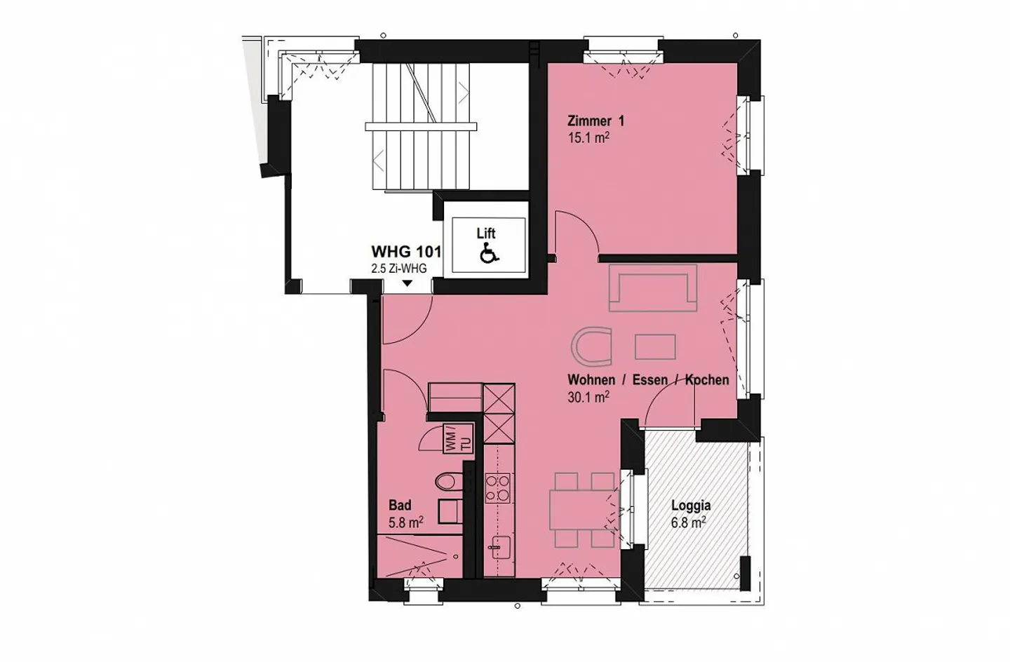 Première location près de la gare de Töss - Photo 2 sur 2