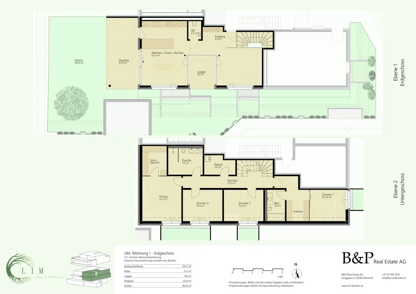 Neubau LIM – stilvolle Erdgeschoss-Maisonette mit modernem Wohngefühl - Foto 9 von 12