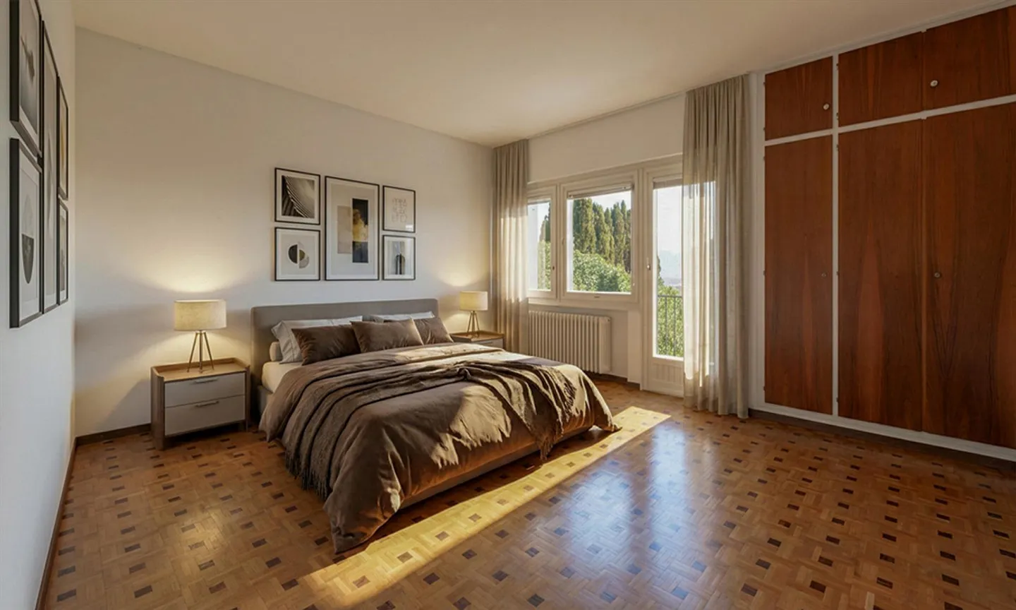 VILLA CON 5,5 CAMERE E GRANDE GIARDINO A STABIO - Foto 11 di 13