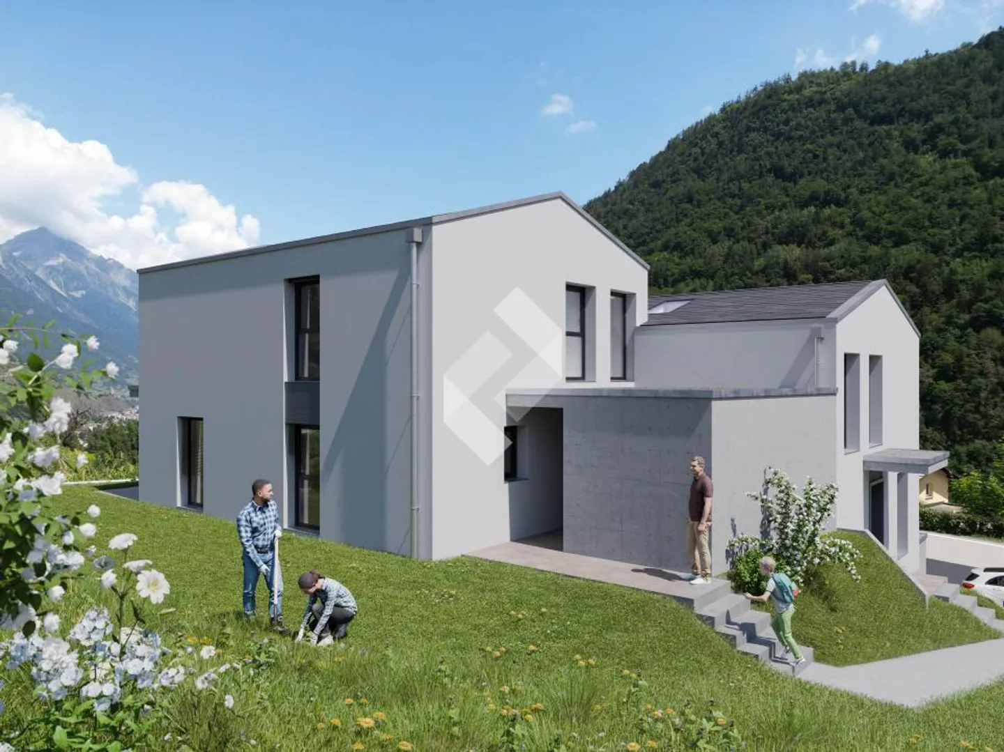 Villa en rangée avec 4,5 pièces et vue imprenable - Photo 1 sur 9