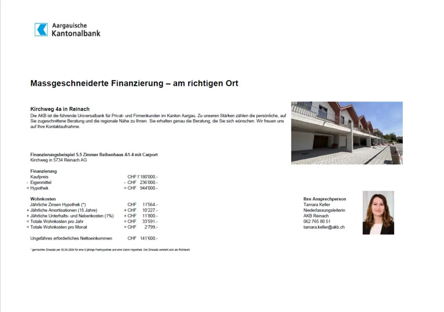 Row house with a feel-good character in Reinach - Photo 2 of 11