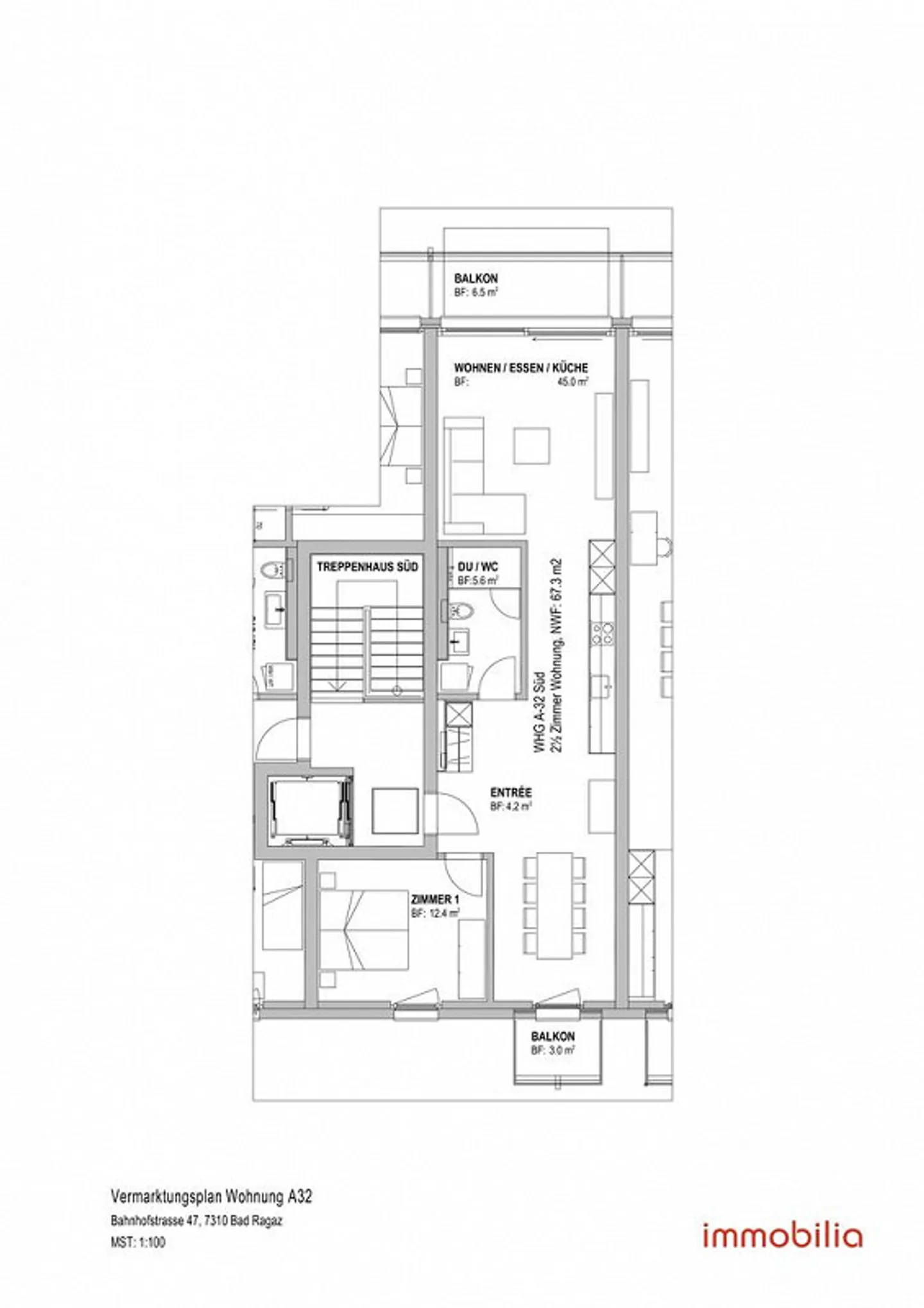 Appartamento tranquillo e luminoso vicino alla stazione - Foto 7 di 7