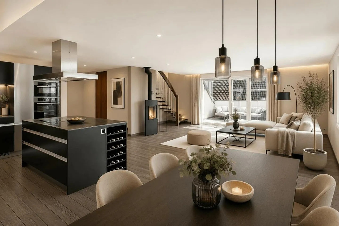 Light. Space. Lifestyle. ? Exclusive 5.5-room maisonette with 180 m² living space in Niederglatt - Photo 1 of 17