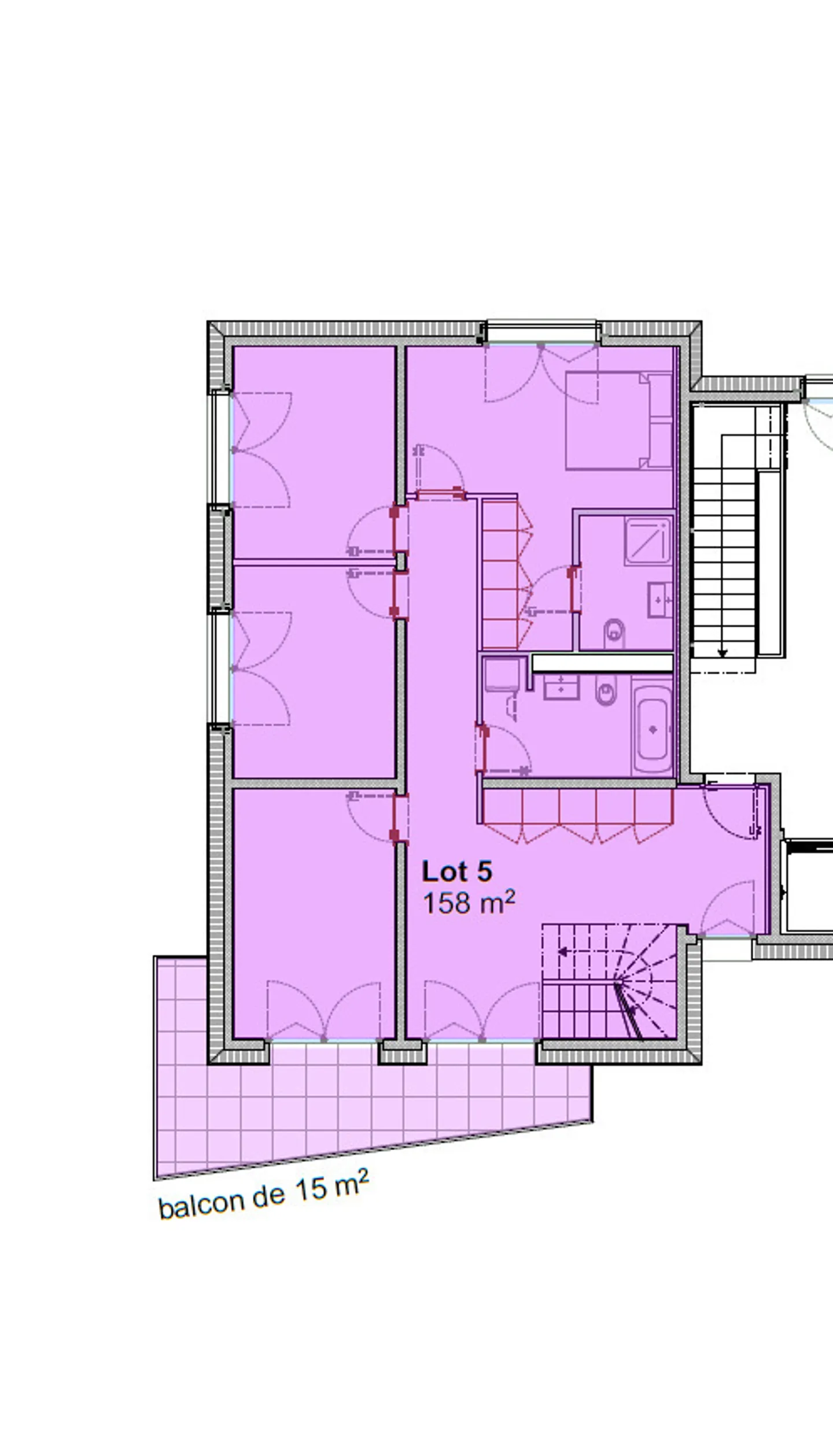 DUPLEX 5.5 stanze in mansarda - Oggetto unico della PPE - Terreno 5 - Foto 11 di 13