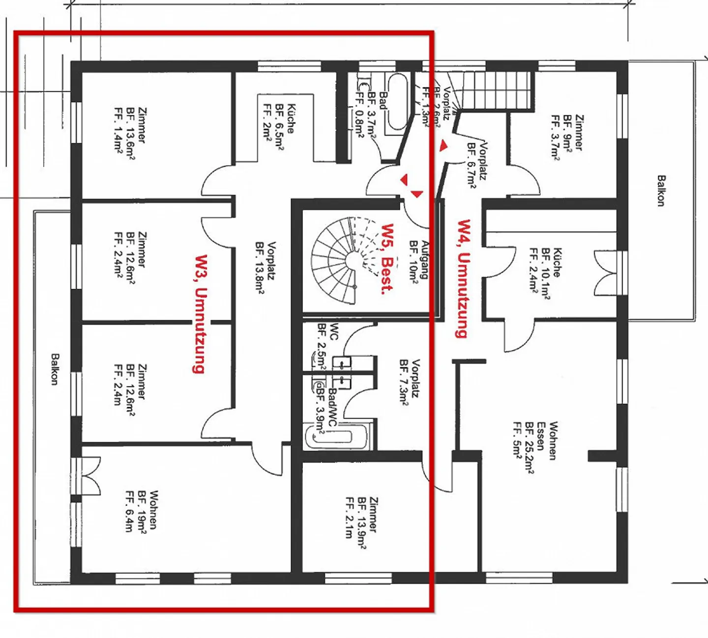 Appartement 4 pièces central près du réservoir - Photo 7 sur 7