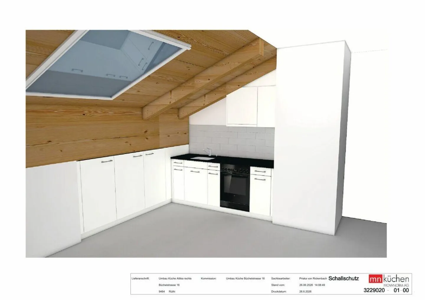 Charmante Renovierte Dachwohnung in Rüthi - Foto 3 von 6