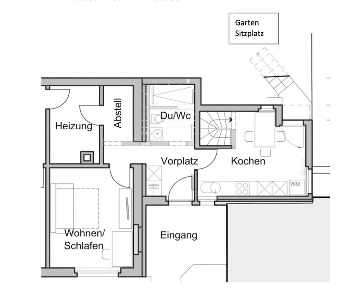 Charmante 1.5 Zimmer Wohnung - Foto 6 von 6
