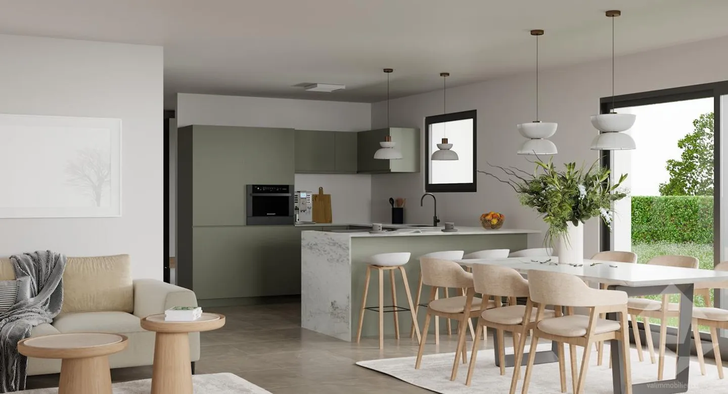 Collombey, nouveau projet d'une villa de 4.5 pièces - Photo 4 sur 11