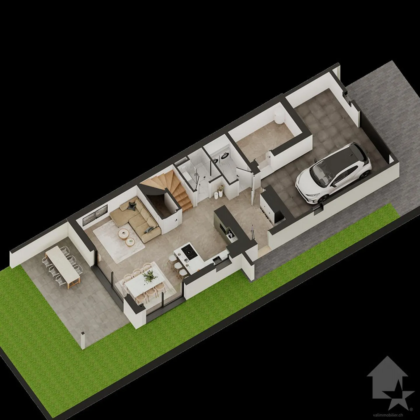 Collombey, nouveau projet d'une villa de 4.5 pièces - Photo 5 sur 11