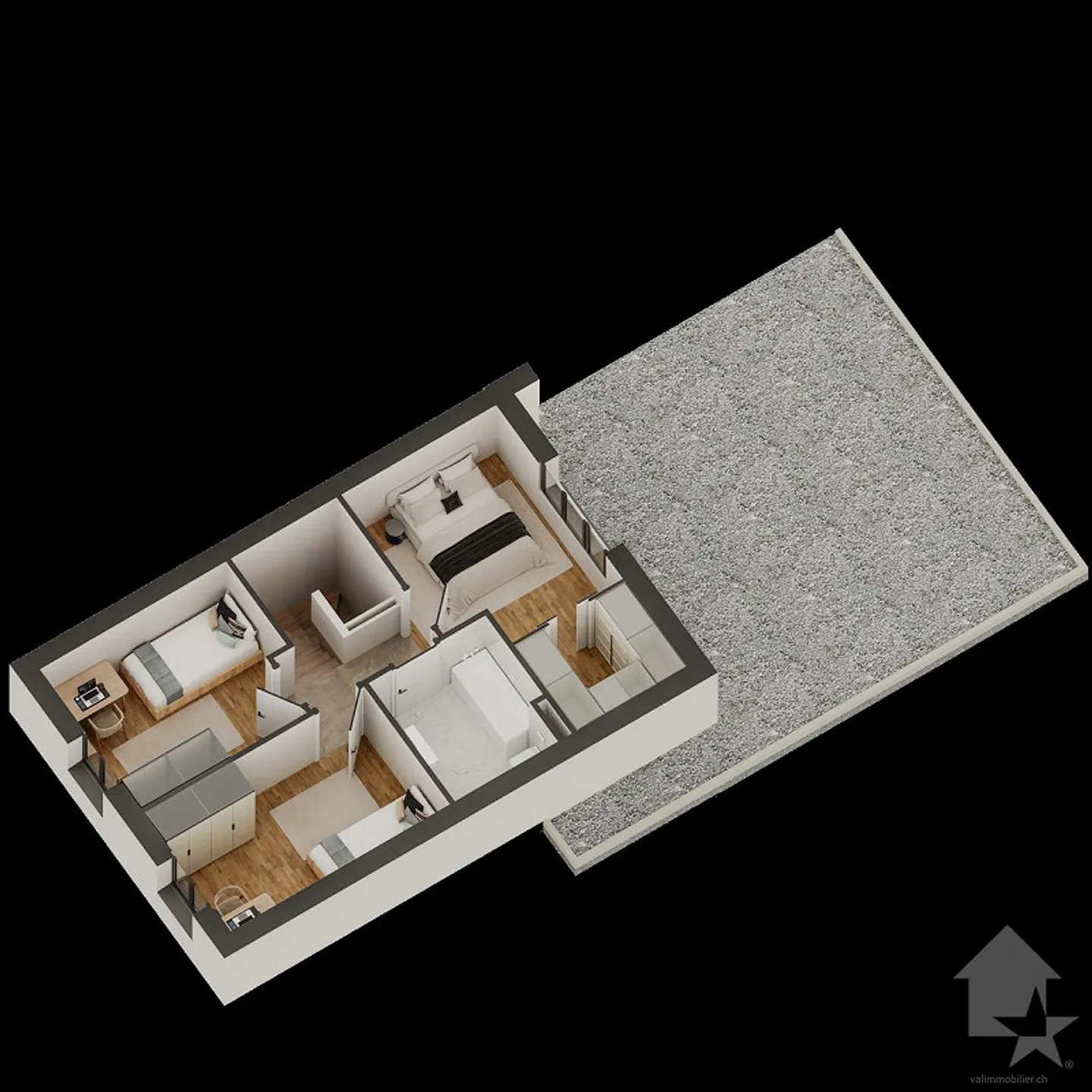 Collombey, nouveau projet d'une villa de 4.5 pièces - Photo 6 sur 11