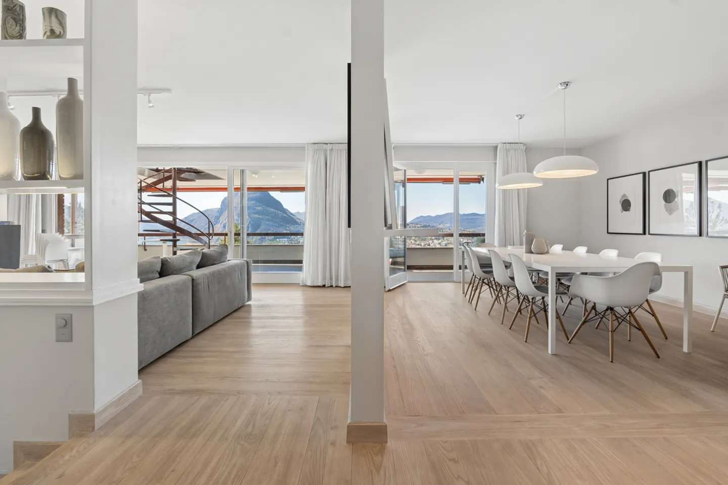 Attique duplex avec vue dominante sur le lac de Lugano - Photo 8 sur 14