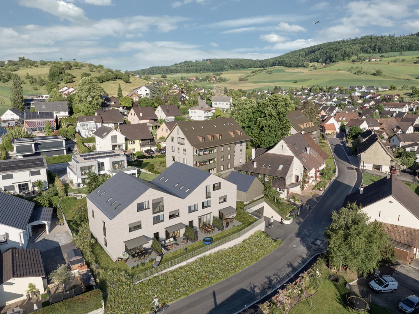 Maison de ville neuve avec jardin et terrasse incluant une place de parking - Photo 1 sur 11