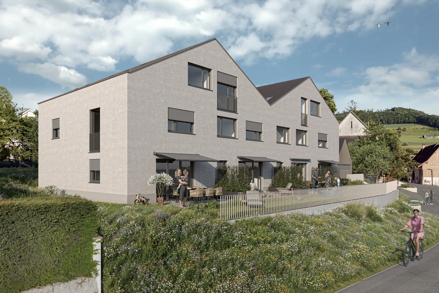 Maison de ville neuve avec jardin et terrasse incluant une place de parking - Photo 2 sur 11