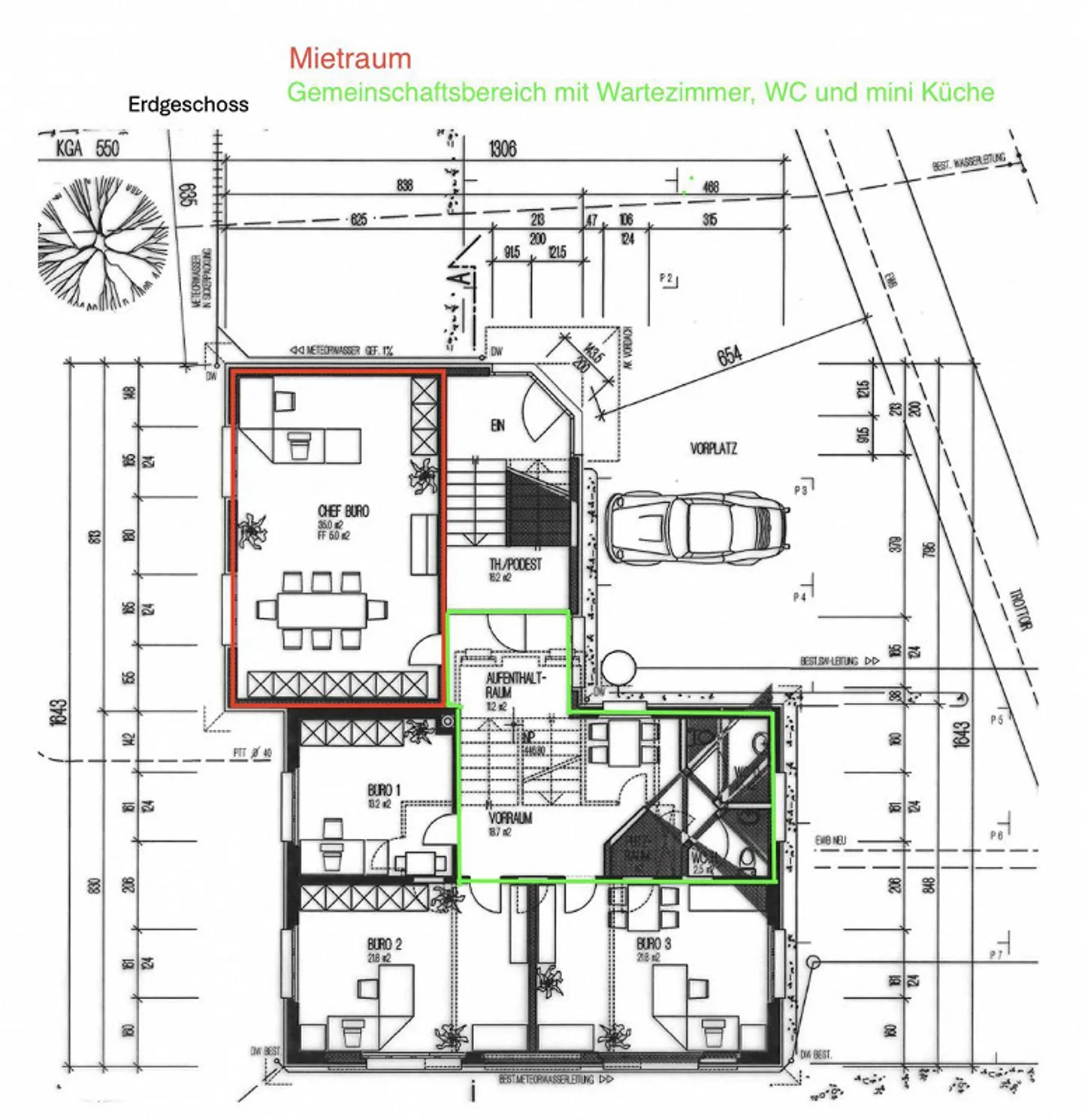 35m² Raum in Gewerbegemeinschaft zu vermieten - Foto 5 von 5