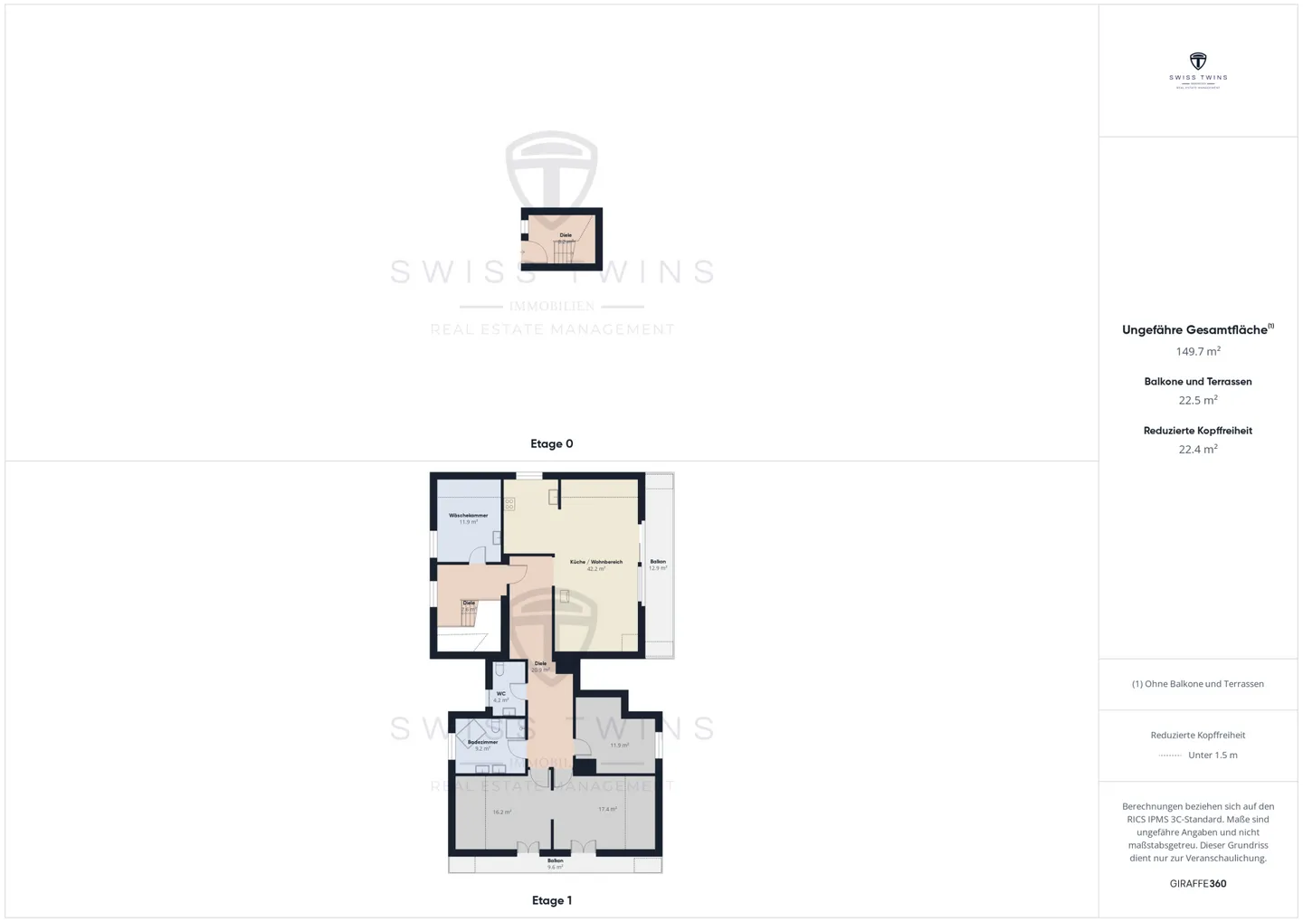 Exklusive 4.5-Zimmer-Dachwohnung ,Wohnen mit Stil und Komfort - Foto 19 von 21