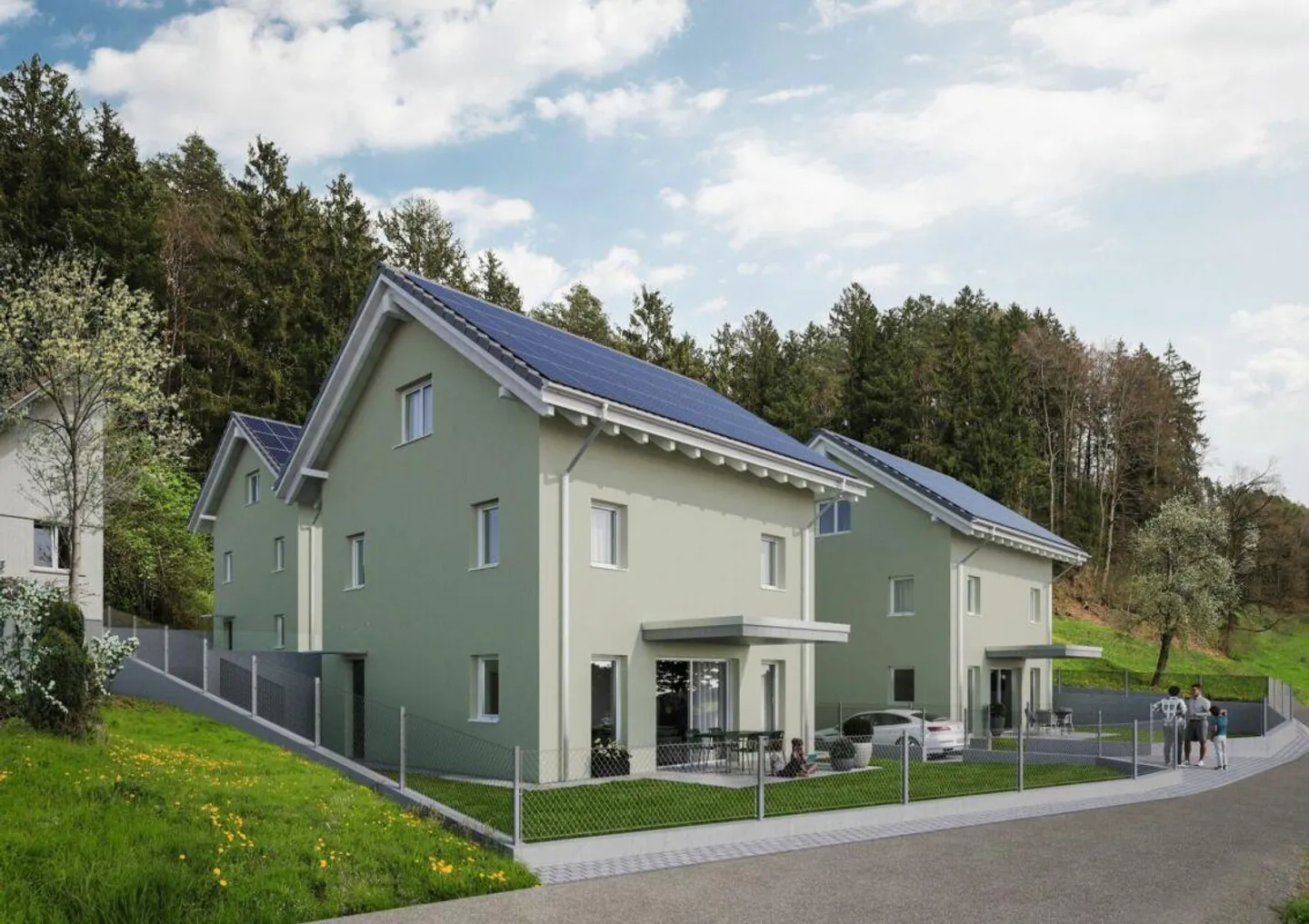 Début de la construction - Maisons individuelles modernes au Skiliftweg - Photo 4 sur 4