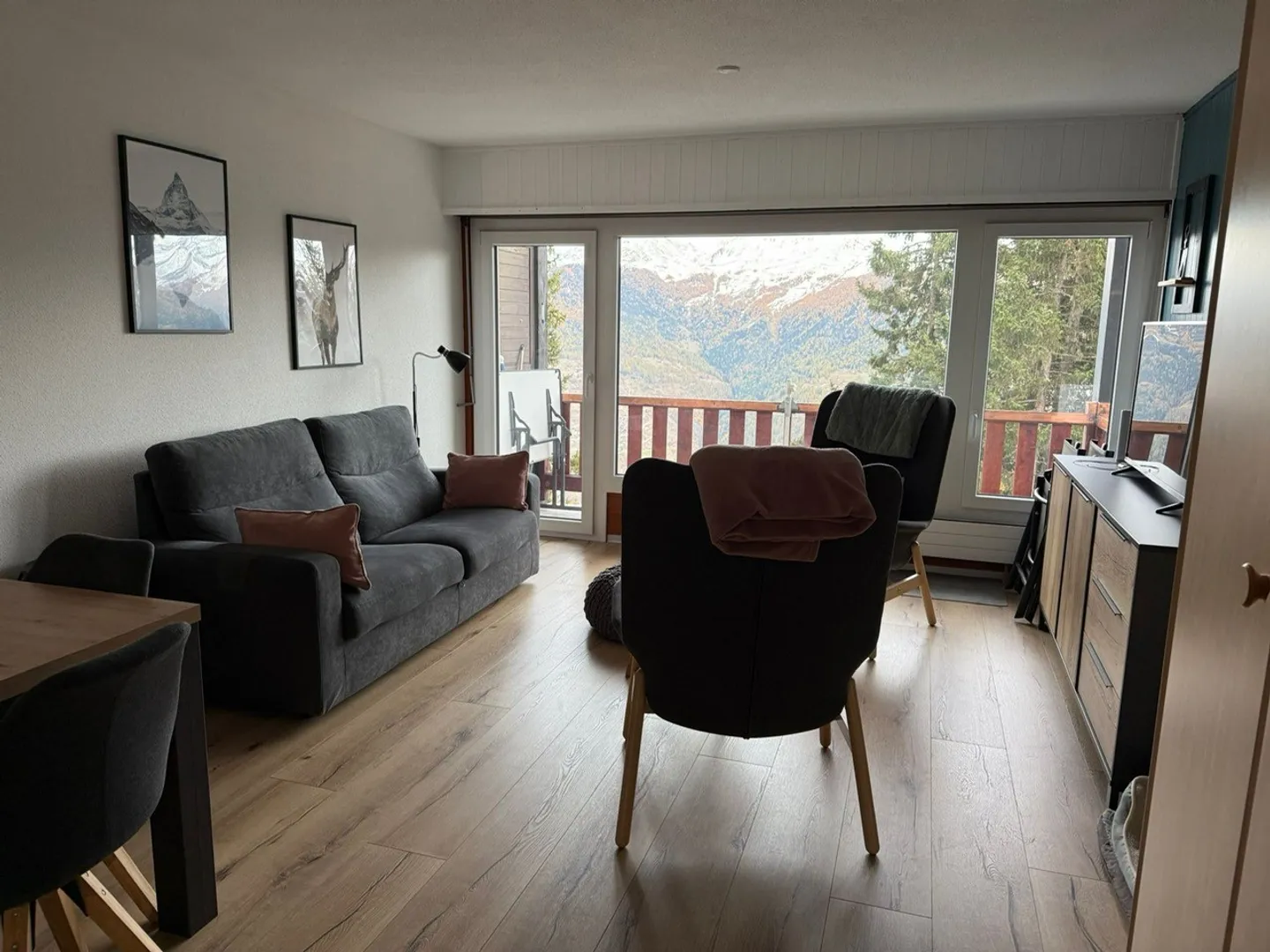 Studio lumineux avec vue imprenable à Les Collons - Photo 6 sur 10