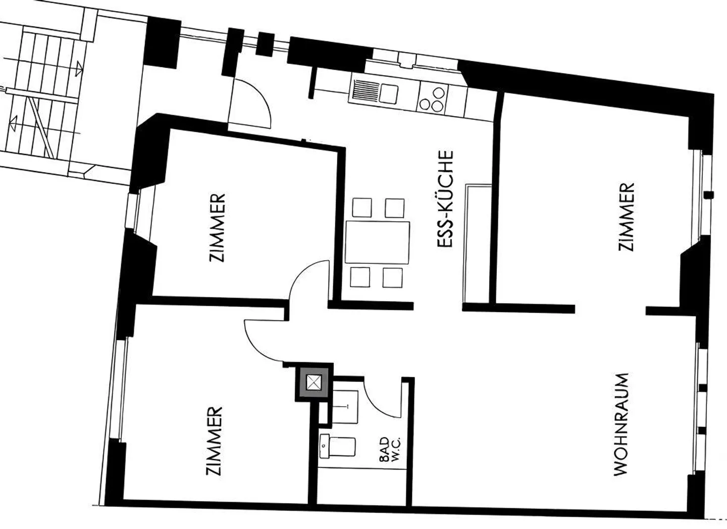 Charmante sanierte Wohnung - Foto 2 von 3