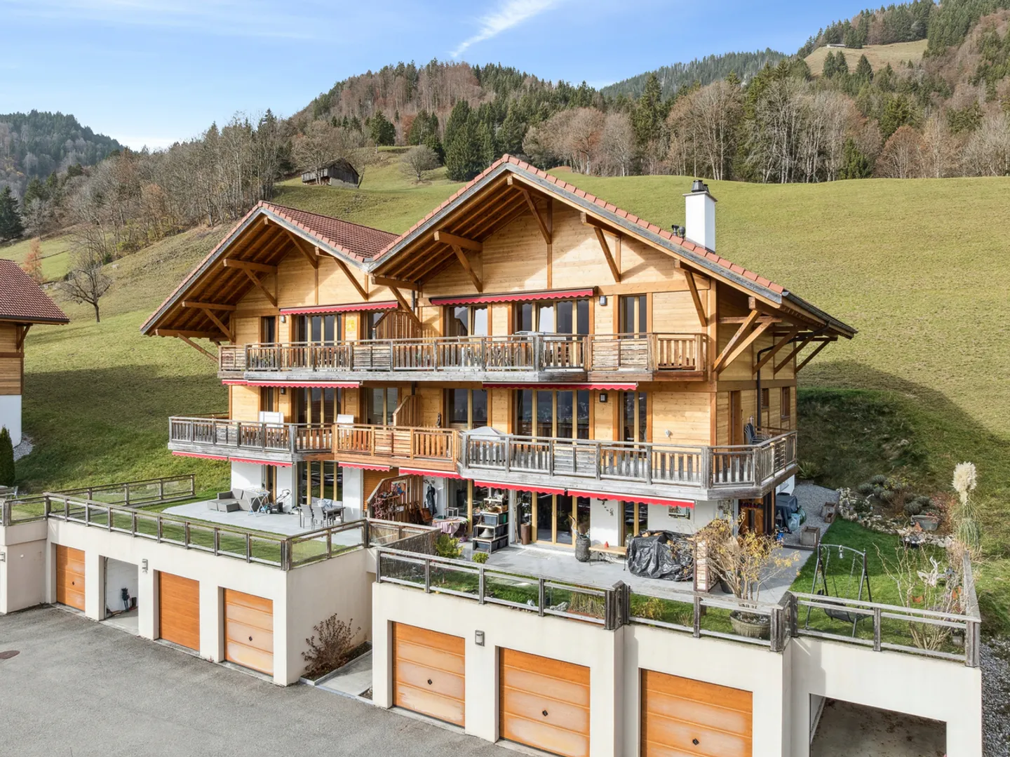 Duplex avec vue imprenable sur la Vallée de la Jogne - Photo 1 sur 11