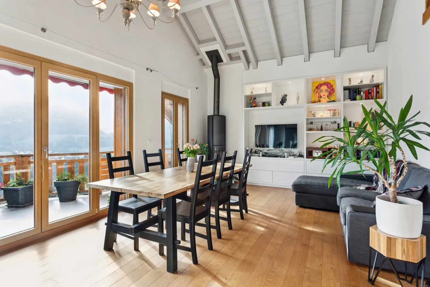 Duplex avec vue imprenable sur la Vallée de la Jogne - Photo 4 sur 11