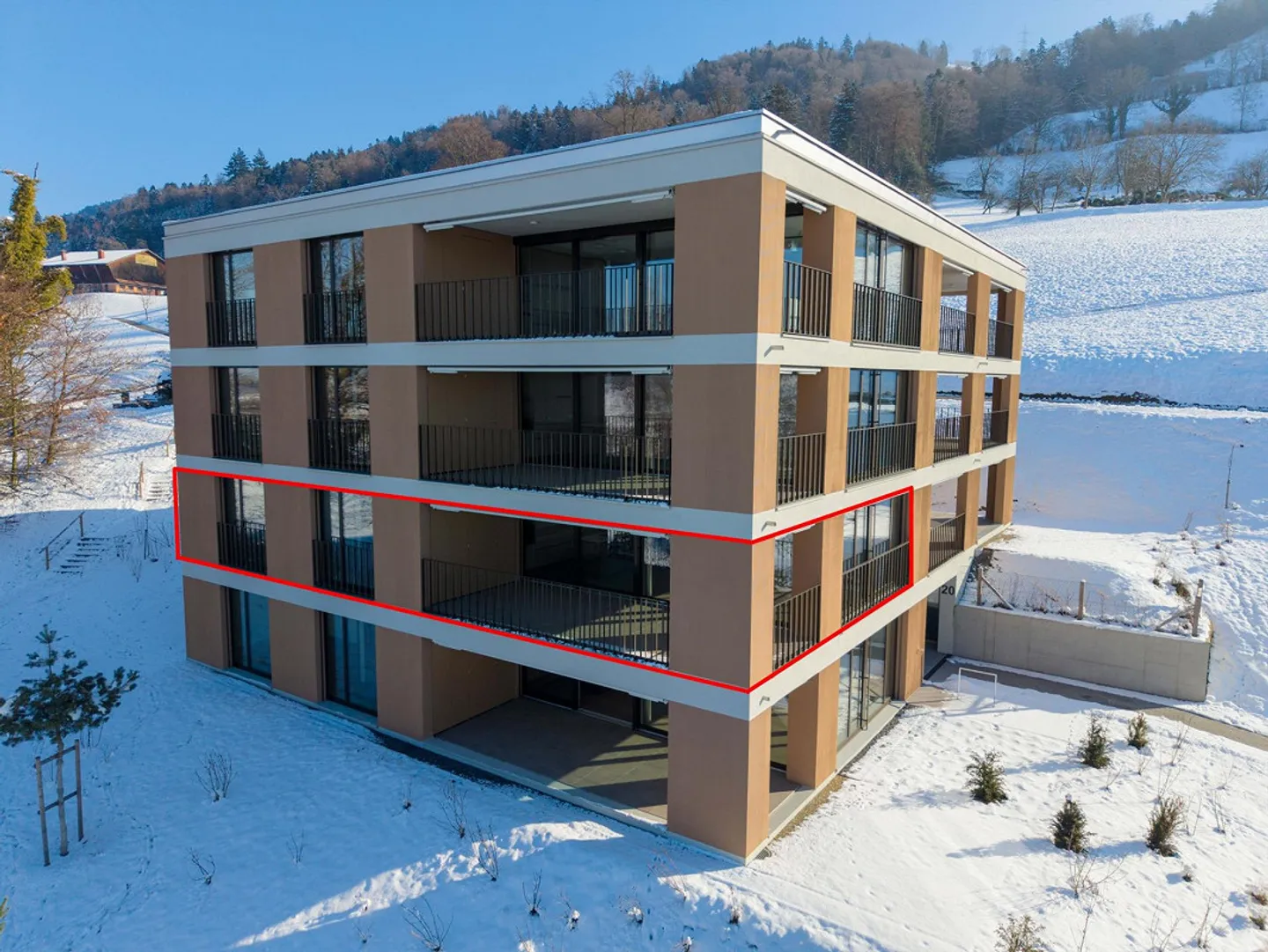 Premium 4.5-Zimmer Etagenwohnung mit schöner Aussicht - Foto 6 von 7