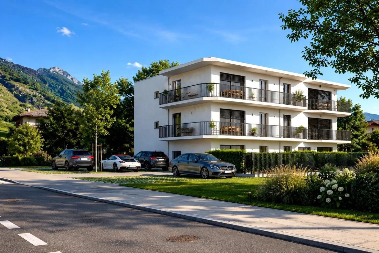 Ardon - Residenz Le Trèfle, 3,5 Zimmer neu im 1. Stock - Foto 3 von 7
