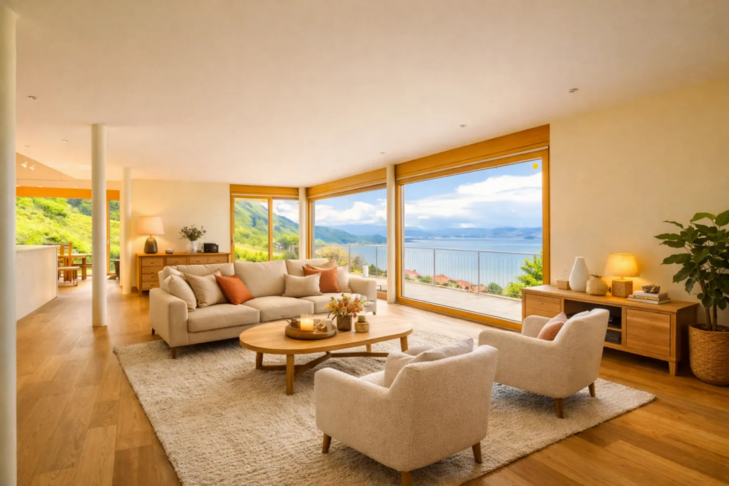 Magnifique maison d'architecte avec une vue magnifique sur le lac Léman ! - Photo 13 sur 26