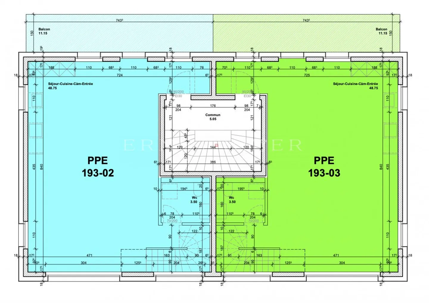 «Duplex neufs 4.5 pièces avec balcon  Penthalaz gare» - Photo 7 sur 7