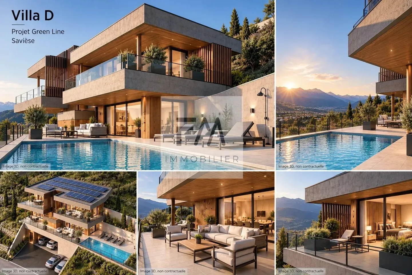 Villa individuale contemporanea di 5 stanze con 109 m² di terrazze - Foto 1 di 4