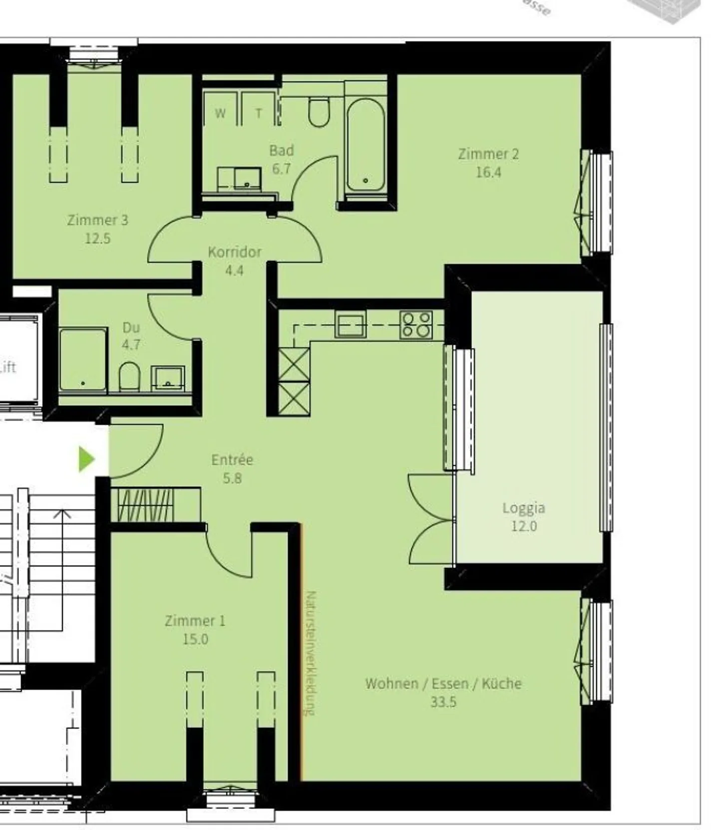 Modern Penthouse Apartment in the Heart of Nänikon - Photo 11 of 11