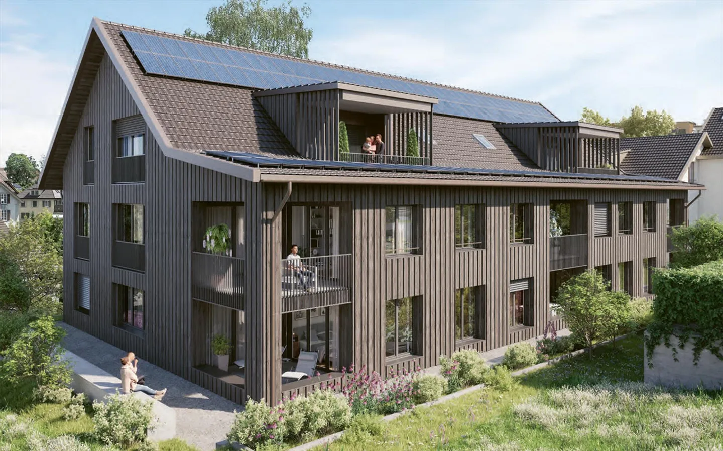 NUOVA COSTRUZIONE: Moderno appartamento giardino 3.5 locali in standard di proprietà - Foto 1 di 6