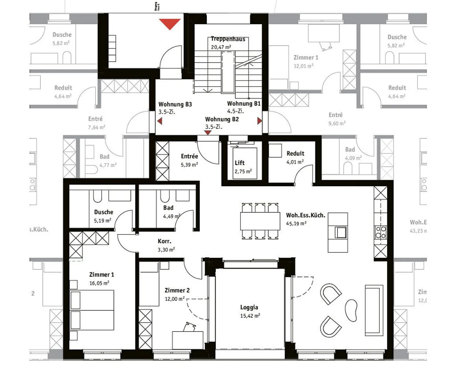 NUOVA COSTRUZIONE: Moderno appartamento giardino 3.5 locali in standard di proprietà - Foto 6 di 6