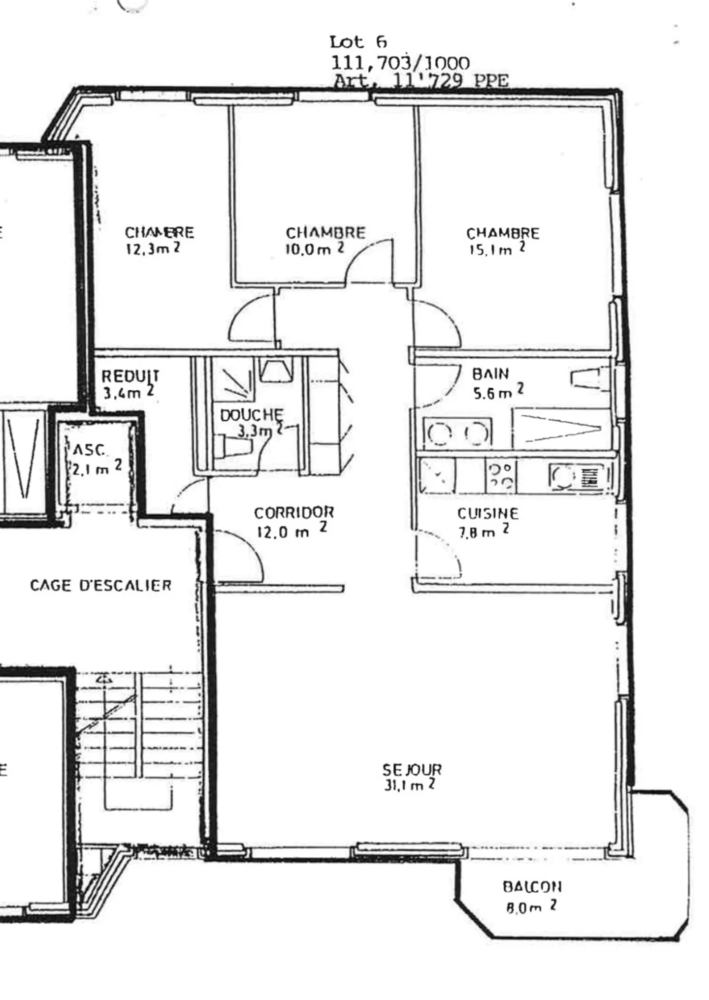 Pleasant 4.5-room apartment with balcony in Villars-sur-Glâne - Photo 2 of 9